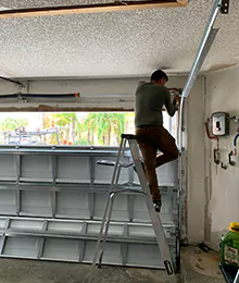 Residential Garage Door Track Repair in Hempstead, NY